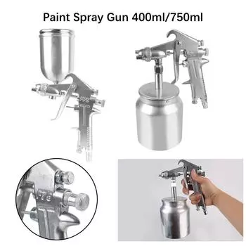 Пистолет-распылитель серебристого цвета для покраски деталей автомобильной мебели 750ml