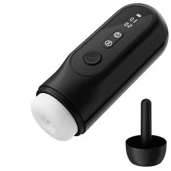 Piston Champion 15 типов поршней несанкционированное изменение скорости 4 типа всасывания 9 типов вибрационного нагрева Светодиодный дисплей Электрический мастурбатор и + + +