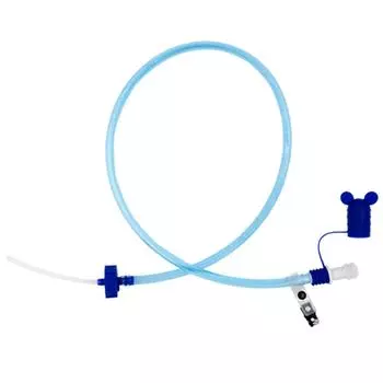 Питьевая трубка для бутылки с водой с двойным адаптером, система гидратации, комплект трубок для питья для езды на велосипеде, треккинга синий