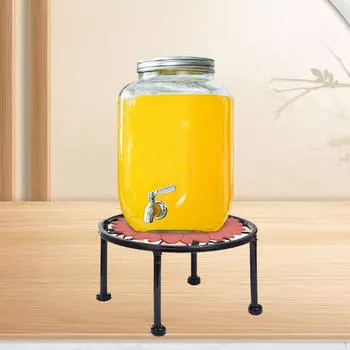 Питьевой горшок для холодной воды стеклянный контейнер держатель для диспенсера для напитков подставка напольный кувшин основание для