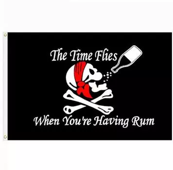 Питьевой пиратский флаг Пиратский флаг в красной шляпе 90*150 см Флаг Шаньтоу