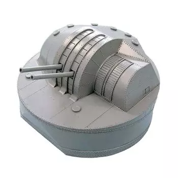 pit road 1/35 серия GF Японский флот Тип 89 12,7 см Спаренная пушка с высоким углом наклона (Щит типа Ямато) детали для пластиковых моделей GF92