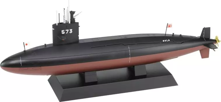 Pit Road JBM Series Подводная лодка военно-морских сил Юшио окрашенная готовая продукция JBM08 1/350 Самооборона SS-573