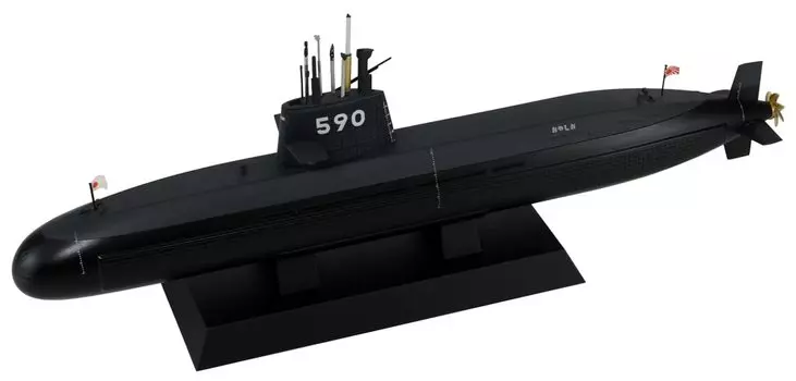 Подводная лодка морских сил Pit Road Oyashio JB09 1/350 Самооборона SS-590