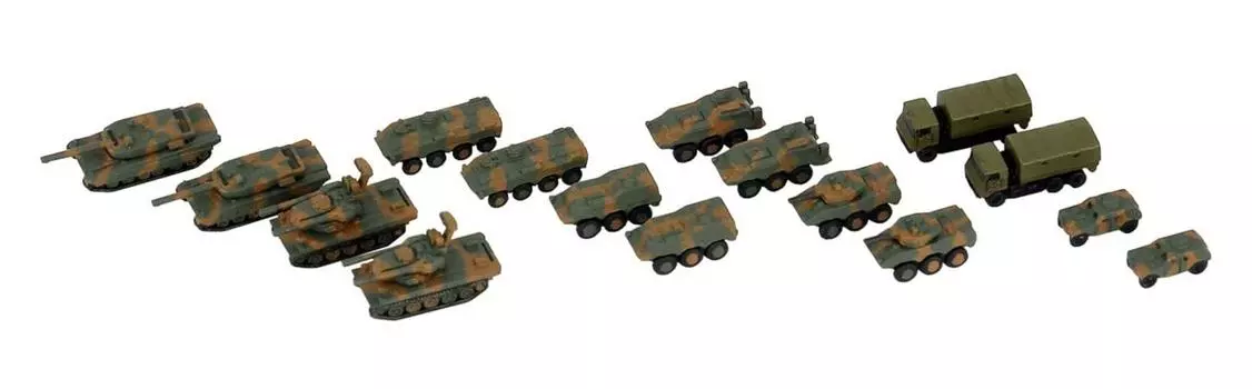 Pit Road MI Series Ground Force Vehicle Set 2 Пластиковая модель MI03 Литье Цвет 1/700 Самооборона