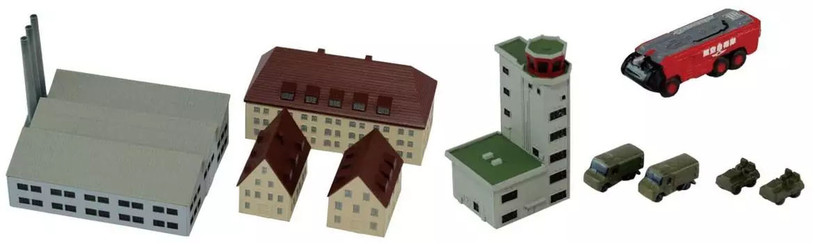 Pit Road Skywave Series Structure Set 3 Пластиковая модель SP107 1/700