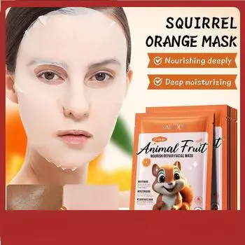 Питательная и восстанавливающая маска для лица SADOER Squirrel Orange 1pcs
