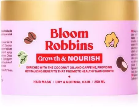 Питательная маска для роста и питания Bloom Robbins для всех типов волос TU прозрачный
