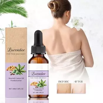 Питательное масло для тела «Лаванда», увлажняющее массажное масло, успокаивающее мышцы, сужает поры, натуральное сывороточное масло для ароматерапии, 50 мл One Size фиолетовый