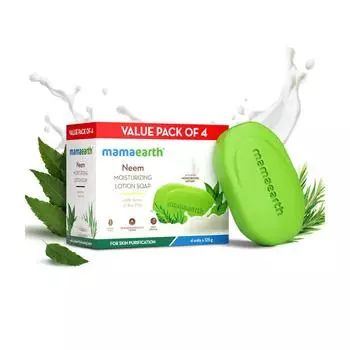 Питательное мыло для купания Mamaearth Tea Tree с чайным деревом и нимом - 75 г x 5 мыл