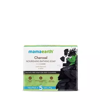 Питательное мыло Mamaearth Charcoal с углем и мятой - 75 г