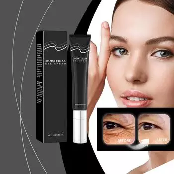 Питательный и увлажняющий крем для кожи вокруг глаз, тонизирующий, укрепляющий и подтягивающий крем для кожи вокруг глаз чёрный