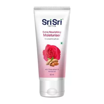 Питательный и увлажняющий крем с Розой и Миндалем (60 г), Extra Nourishing Moisturiser, Sri Sri Tattva 5.375