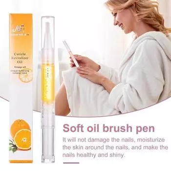 Питательный карандаш для ногтей Масло для кутикулы Смягчает и укрепляет ногти Увлажняет кожу Здоровый блестящий набор для ухода за ногтями с различными вкусами жёлтый