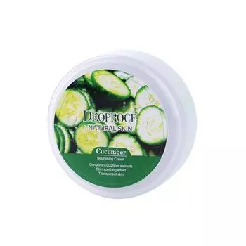 Питательный крем для лица и тела c экстрактом огурца DEOPROCE NATURAL SKIN CUCUMBER NOURISHING CREAM, 100 г,