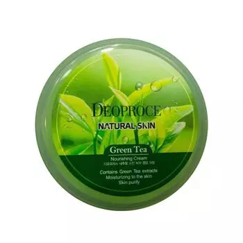 Питательный крем для лица и тела с экстрактом зелёного чая DEOPROCE NATURAL SKIN GREENTEA NOURISHING CREAM 100 г,