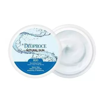 Питательный крем для лица и тела с ледниковой водой DEOPROCE NATURAL SKIN H2O NOURISHING CREAM, 100 г,