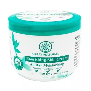Питательный крем для лица с Алоэ вера (200 г), Nourishing Skin Cream, Khadi Natural 14.875