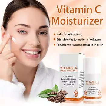 Питательный увлажняющий крем C, крем для лица, увлажняющий кожу, разглаживает мелкие морщины, стимулирует образование коллагена, обеспечивает увлажняющий эффект, 50 мл One Size