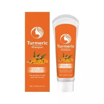 Питательный увлажняющий восстанавливающий увлажняющий уход за волосами крепкий и выпадающий шампунь, обеспечивающий глубокое питание и кондиционирование 100 г жёлтый