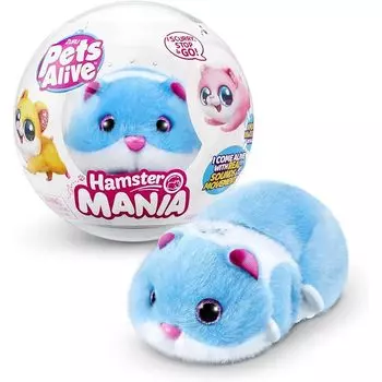 Питомцы Живые питомец живой хомяк (синий) Электронная мягкая игрушка для питомца. Она кричит и бегает! [продукт]