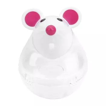 Питомец кошка собака утечка кормушка Slow Food Диспенсер для мышей Tumbler Design Мяч игрушка(белый) белый