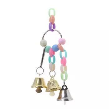 Питомец Птица Колокольчик Гнездо Подвесной Мост Цепь Игрушки Попугай Подвесная Белка Клетка Игрушки Для Попугая Собаки Кошки Товары Для Животных One Size