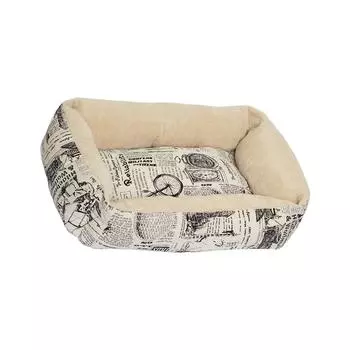 Питомник для собак, питомник для кошек для домашней жизни, спальный коврик, плюшевый шерстяной коврик, кровать для домашних животных, дизайн газеты 1800-х годов One Size