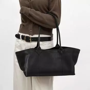 Pitot Bag, большая вместимость, кожаная, женская сумка, сумка для поездок на работу, высококачественная сумка через плечо, женская сумка чёрный