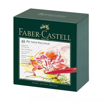 PITT Artist Pen Studio Box 48 цветов набор Faber-Castell
