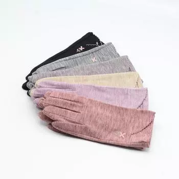 Pitta тонкие весенние перчатки для езды на велосипеде с нескользящим сенсорным экраном из хлопка женские эластичные теплые B2305 One Size розы красного