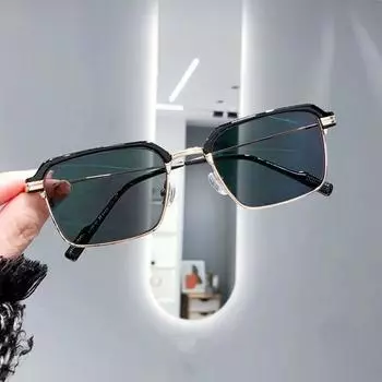 Piushuai меняющие цвет очки для близорукости, мужские очки с антисиним светом высокого разрешения, можно сочетать с защитой глаз, модные квадратные оправы -50