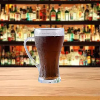 Пивная кружка для эспрессо с ручкой, элегантный декор, латте, вода для рождественских подарков, ресторан 380ml