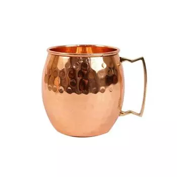 Пивная кружка Moscow Mule | Упаковка из 1 шт. | 500 мл | Пивная кружка Hammerd Copper Made | Антикварная посуда для напитков для отелей и ресторанов