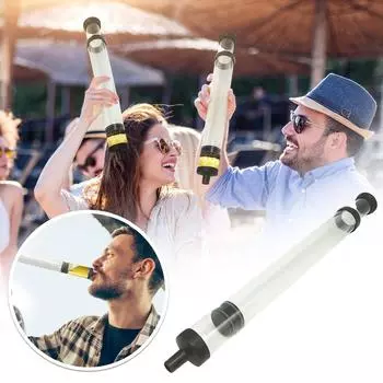 Пивной бонг-шприц — подарок для колледжа — идеально подходит для пикников, весенних каникул и вечеринок — воронка вмещает 24 унции One Size