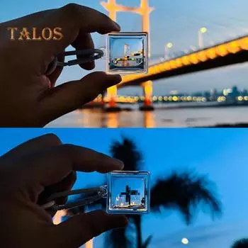 Pixel Lens Брелок Подвеска Фотография Оптический Дизайн Pixel World Инструмент Фотографии Простое в Использовании Насадка Pixel Lens розовый