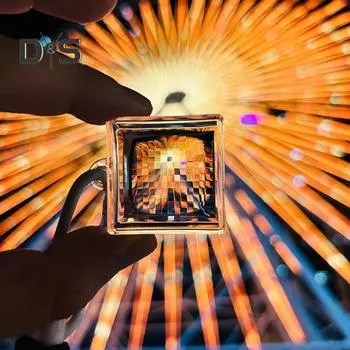 Pixel Lens Брелок Подвеска Фотография Оптический Дизайн Pixel World Инструмент Фотографии Простое в Использовании Насадка Pixel Lens розовый