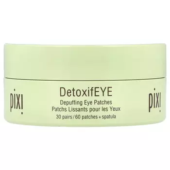 Pixi Beauty, Skintreats, DetoxifEye, патчи для глаз, снимающие отёки, 30 пар + ложки