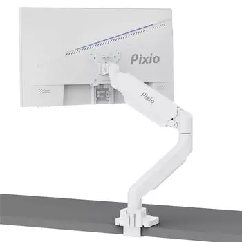 Pixio PS2S Белый кронштейн для монитора Белый Одинарный Совместим с дюймами Грузоподъемность Зажимная втулка Белый 17-49 2-18 кг