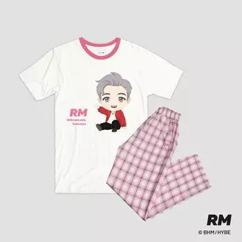Пижама BTS TinyTAN — клетчатый тип (RM)