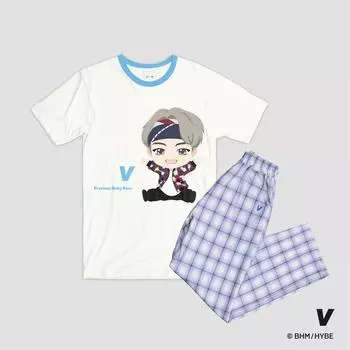 Пижама BTS TinyTAN — клетчатый тип (В)