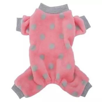 Пижама для домашних животных, 4-х ножная, стильная, милая, дышащая, легкая, эластичная, плюшевая, для собак, одежда для M