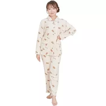 Пижама для ношения в комнате от sleep and skin Длинный рукав верх и низ подарок на день рождения Луанна Джена QWHI06 [комбинация CICA] женщины, [Под наблюдением экспертов] бежевый