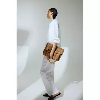 Пижама из смесового льна HM белая