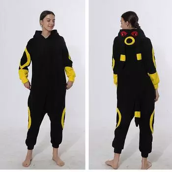 Пижама покемон зимняя Warn Man Animal Косплей флис Kigurumi Onesie Пижама милая s