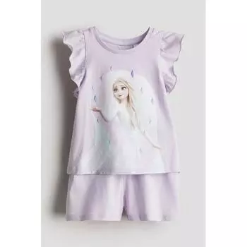 Пижама с принтом HM светло-фиолетовая Frozen