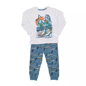 Пижама зимняя с длинными рукавами 23117035 для мальчиков 5 AOS серый