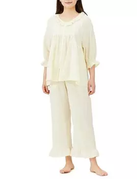 Пижамный комплект Cotton Cut Dobby Setup Cream [Narue] женский кремовый