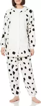 Пижамный комплект Kigurumi, комплект верхней и нижней части, одежда для дома, пижама, домашняя одежда, флисовый костюм с капюшоном, косплей-наряд 101 [Disney] для женщин