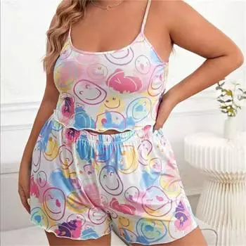 Пижамный комплект с лифом 4XL белый